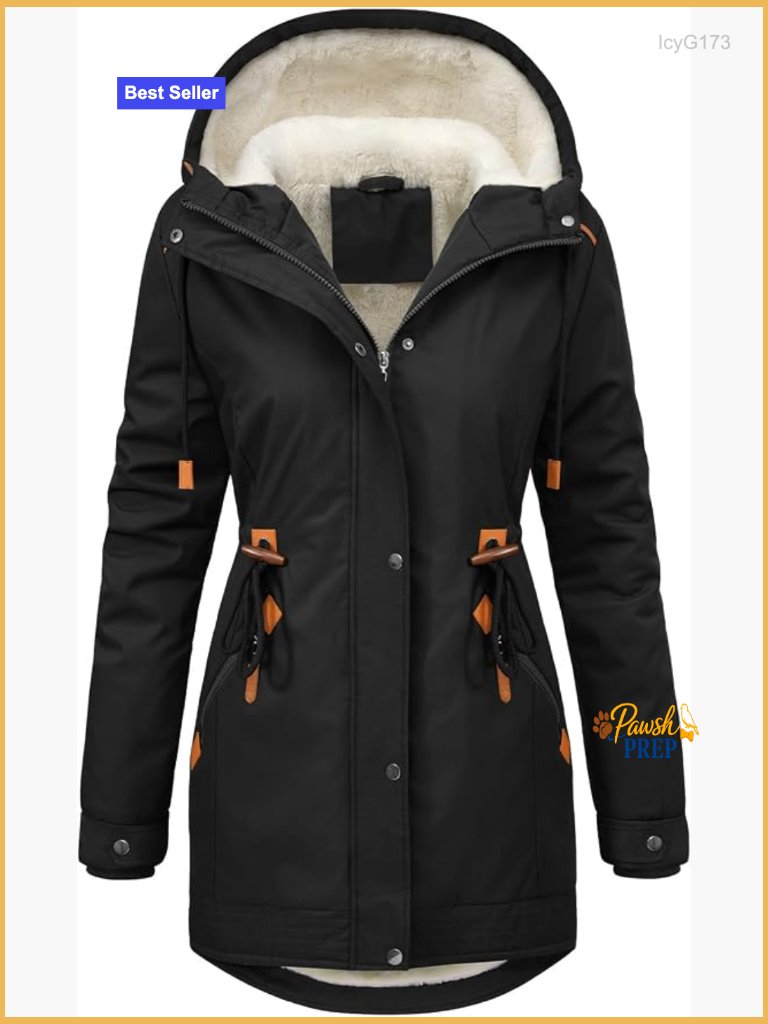 Women's Winter Quilted Coat Thicken Parka Fleece Lined Down Jacket Puffer With